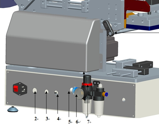 吸嘴袋塑膠袋貼標機半自動平面
