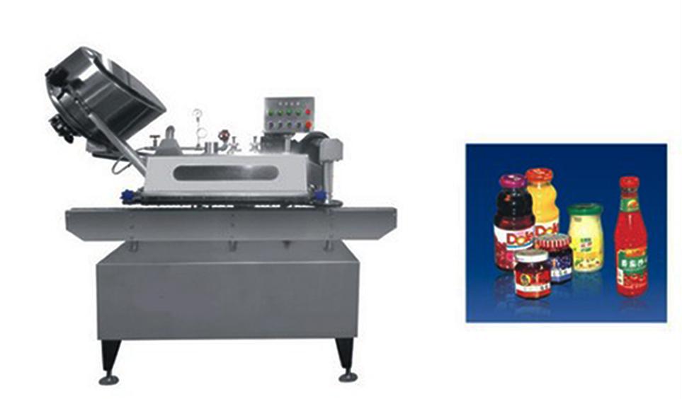 Button-controlled system glass Jar twist off Steam Capper equipment vacuum capping machine for sauce 按鈕控制真空旋蓋機旋蓋.jpg