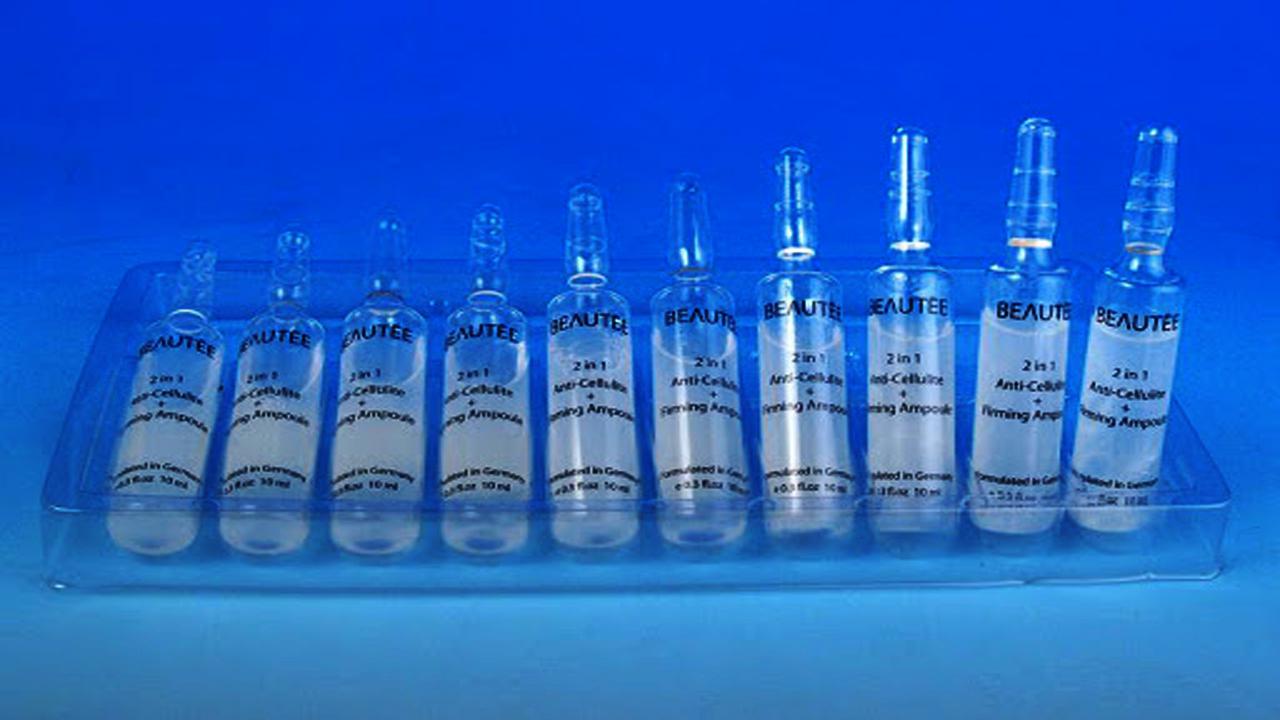 liquid solution bottles labeling machine samples final products 安瓿瓶.jpg