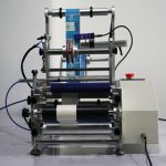 半自動圓瓶注射器西林瓶貼標機