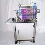 半自動香腸旗標籤折疊貼紙貼標機